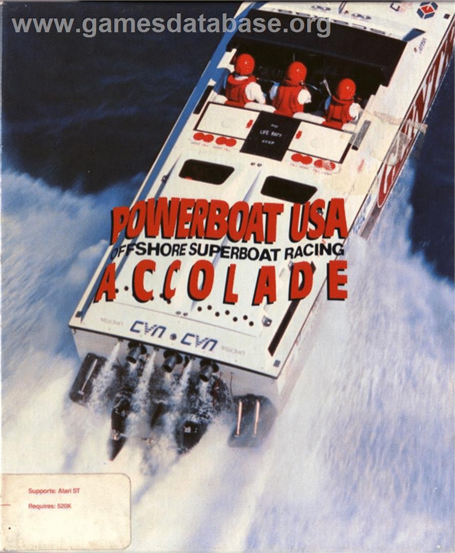 Powerboat USA - Offshore Superboat Racing - Atari ST - Artwork - Box