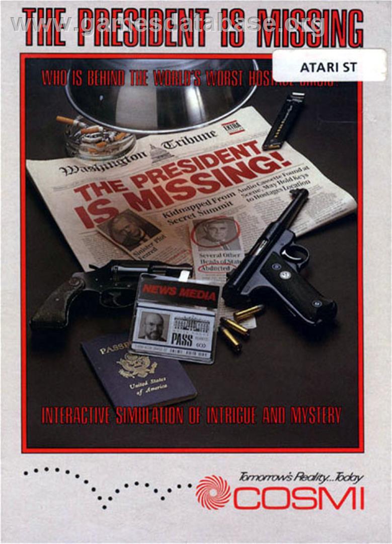 President is Missing - Atari ST - Artwork - Box