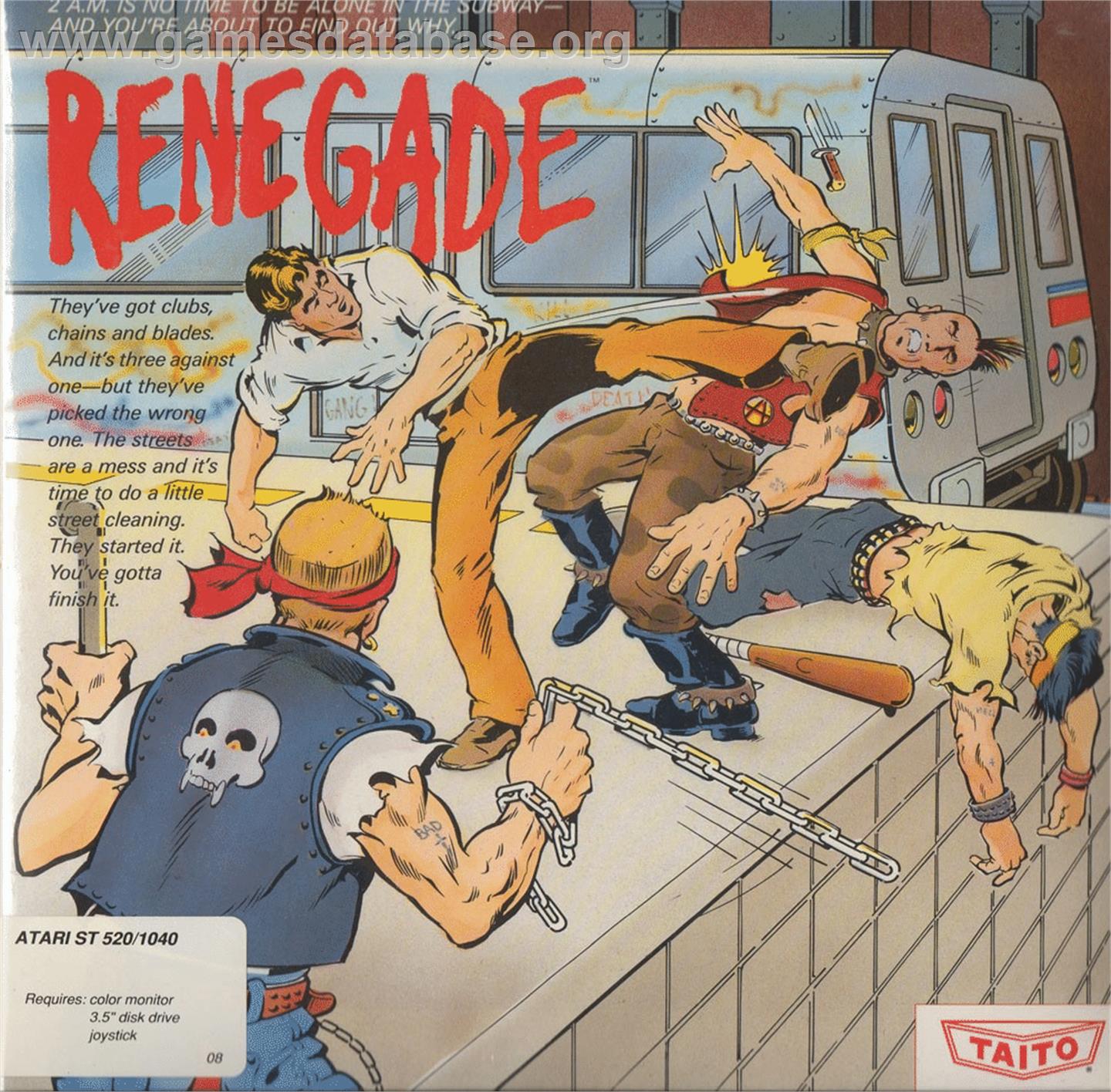 Renegade - Atari ST - Artwork - Box