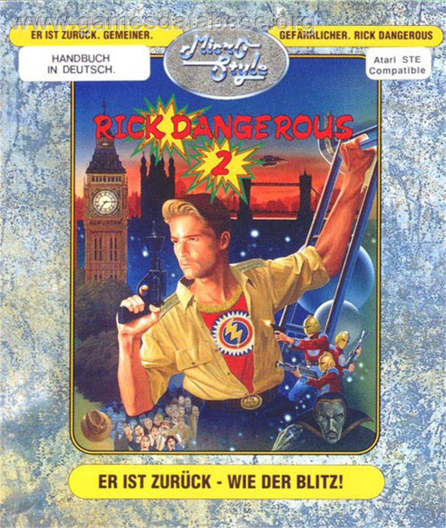 Rick Dangerous 2 - Atari ST - Artwork - Box