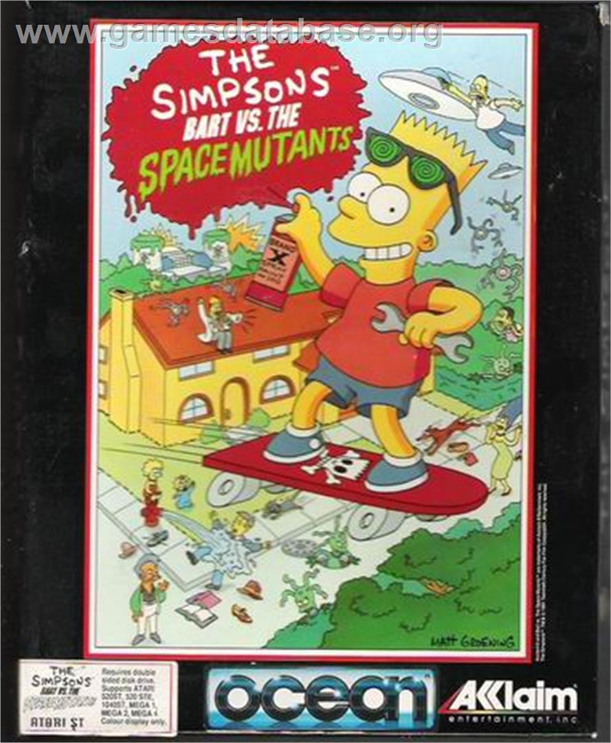 Simpsons: Bart vs. the Space Mutants - Atari ST - Artwork - Box