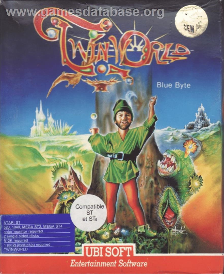 TwinWorld: Land of Vision - Atari ST - Artwork - Box