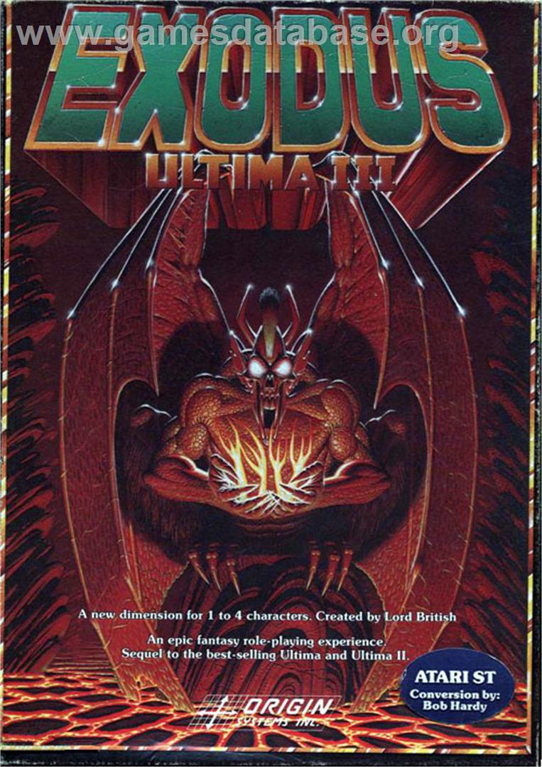 Ultima III: Exodus - Atari ST - Artwork - Box