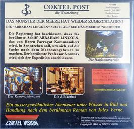 Box back cover for 20 000 Leagues Under the Sea on the Atari ST.