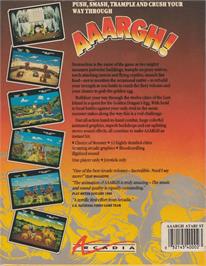 Box back cover for Aaargh! on the Atari ST.
