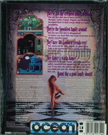 Box back cover for Addams Family, The on the Atari ST.