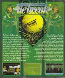 Box back cover for Adidas Championship Tie-Break on the Atari ST.
