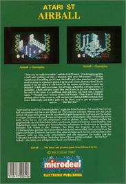 Box back cover for Airball on the Atari ST.