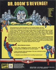 Box back cover for Amazing Spider-Man And Captain America In Dr. Doom's Revenge!, The on the Atari ST.