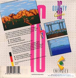 Box back cover for Ancient Games on the Atari ST.