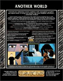 Box back cover for Another World on the Atari ST.