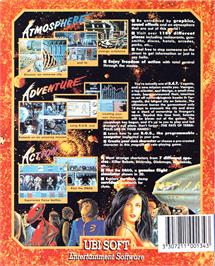 Box back cover for B.A.T. on the Atari ST.