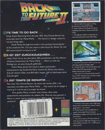 Box back cover for Back To The Future Part 2 on the Atari ST.