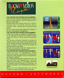 Box back cover for Backgammon Royale on the Atari ST.