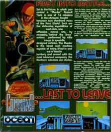 Box back cover for Battle Command on the Atari ST.