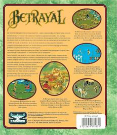 Box back cover for Betrayal on the Atari ST.