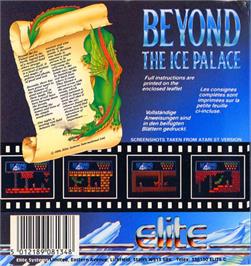 Box back cover for Beyond the Ice Palace on the Atari ST.