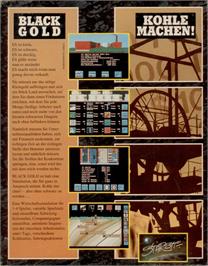 Box back cover for Black Gold on the Atari ST.