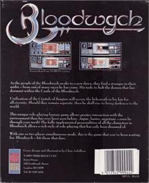 Box back cover for Bloodwych on the Atari ST.