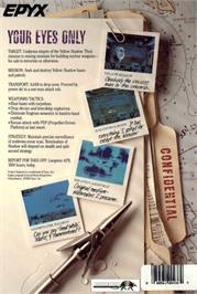 Box back cover for Bob Morane - Océan on the Atari ST.