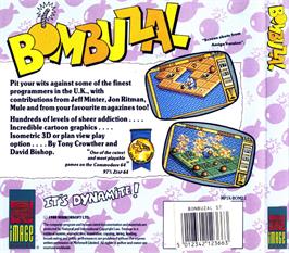 Box back cover for Bombuzal on the Atari ST.