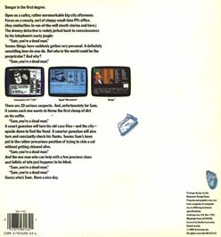 Box back cover for Borrowed Time on the Atari ST.