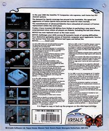 Box back cover for Botics on the Atari ST.