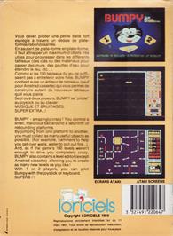 Box back cover for Bumpy on the Atari ST.