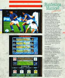Box back cover for Bundesliga Manager Professional on the Atari ST.