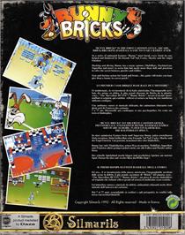 Box back cover for Bunny Bricks on the Atari ST.