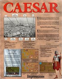Box back cover for Caesar on the Atari ST.