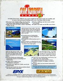Box back cover for California Games 2 on the Atari ST.