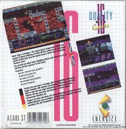 Box back cover for Cap'n Carnage on the Atari ST.