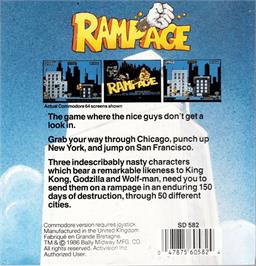 Box back cover for Carnage on the Atari ST.