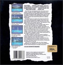 Box back cover for Catch 23 on the Atari ST.