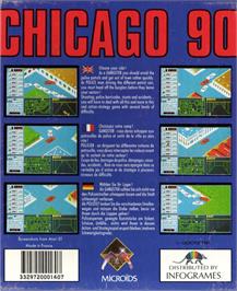 Box back cover for Chicago 90 on the Atari ST.