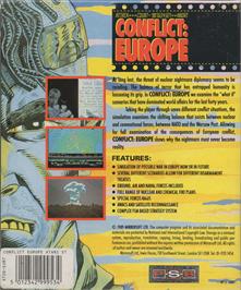 Box back cover for Conflict - Europe on the Atari ST.