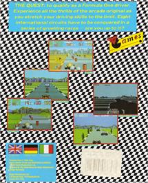 Box back cover for Continental Circus on the Atari ST.