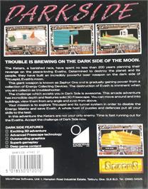 Box back cover for Dark Side on the Atari ST.
