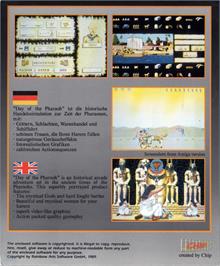 Box back cover for Day Of The Pharaoh on the Atari ST.