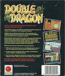 Box back cover for Double Dragon on the Atari ST.