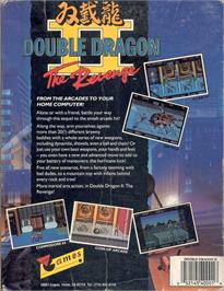 Box back cover for Double Dragon 2 - The Revenge on the Atari ST.