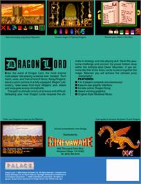 Box back cover for Dragons Breath on the Atari ST.