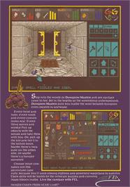 Box back cover for Dungeon Master: Chaos Strikes Back - Expansion Set #1 on the Atari ST.