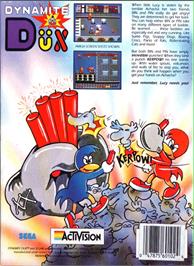 Box back cover for Dynamite Düx on the Atari ST.