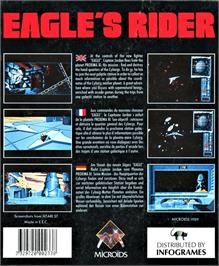 Box back cover for Eagle's Rider on the Atari ST.