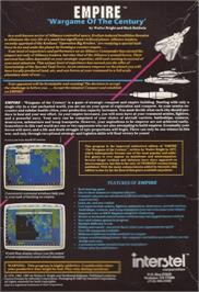 Box back cover for Empire: Wargame of the Century on the Atari ST.