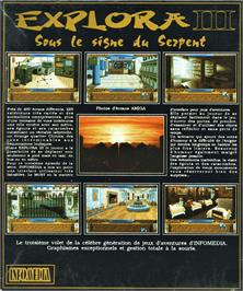 Box back cover for Explora 3 - Sous Le Signe Du Serpent on the Atari ST.