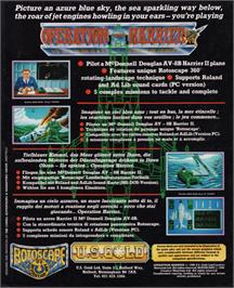 Box back cover for Falcon Operation: Firefight on the Atari ST.