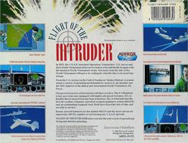 Box back cover for Flight of the Intruder on the Atari ST.